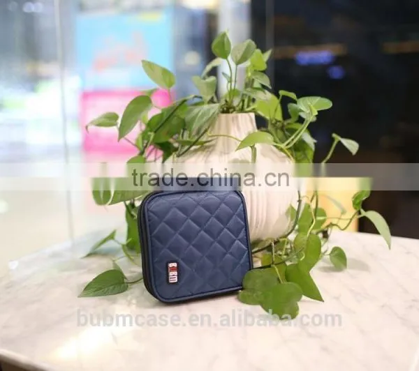 Blue 32 Capacity 230D Space Twill PVC Fabric DVD Case CD Holder Personalized cd Case Multi Disc Dvd Cases photo-5