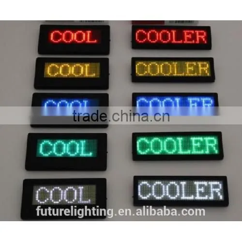 PROGRAMMABLE LED NAME BADGE WITH RECHARGEABLE BATTERY Electronic Digital Led Name Badge photo-5