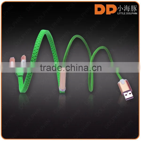 High Speed 2 in 1 Zipper USB Cable 5 Pin to 8 Pin Micro Usb Charging Cable for photo-3