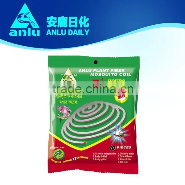 New High Quality Anlu Plant Fiber Mosquito Coil140MM