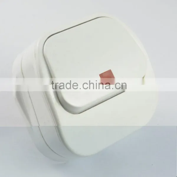 Top UK BS 3 Pin Wire Power Plug With Switch photo-2