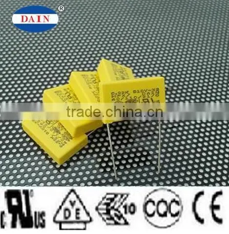 Taiwan Class X2 Capacitor 310VAC 0.1uF Pitch 15 for adsl cable modem