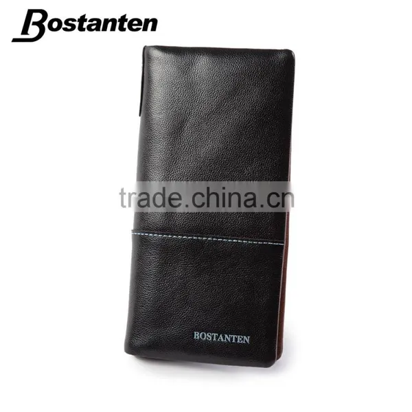 Wholesale Fashion Men Wallet Money Clip Leather Long Purse