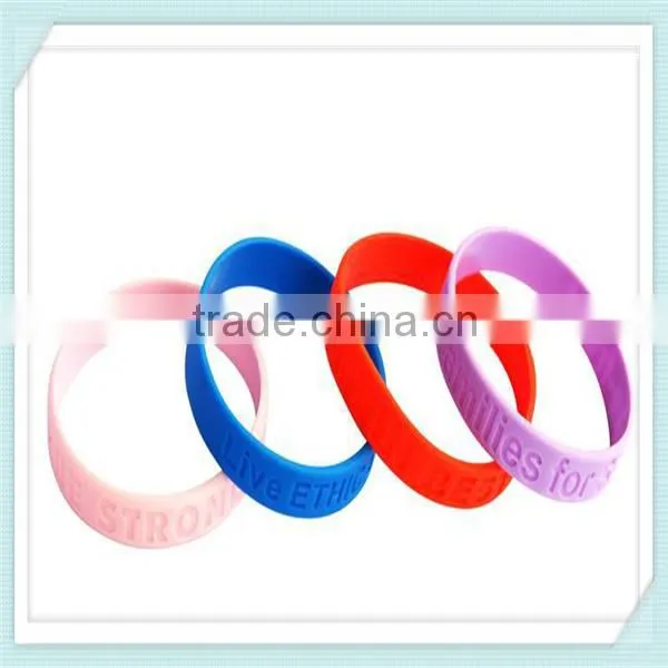 Personalized Funny Bracelet Thin Silicone Wristband photo-4