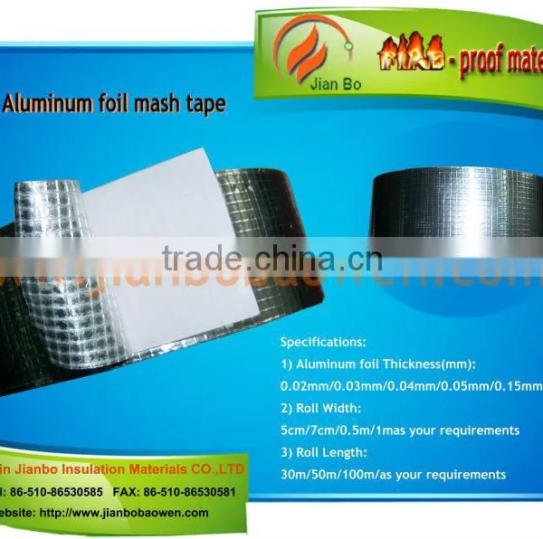Aluminum Foil Fiberglass Mesh Tape Pipeline Insulation Foil Tape photo-2