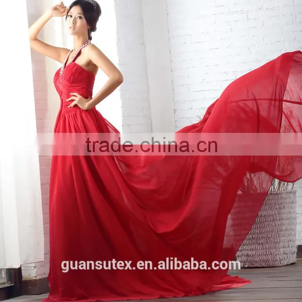 Best Selling 75D High Density Chiffon Fabric for Dress/satin photo-3
