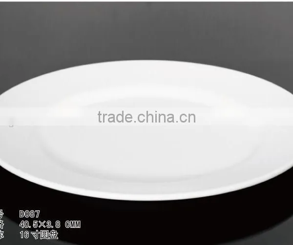 China Facotry Wholesale Melamine Plastic Gold Silver Round 16'' Wedding Charger Bumper Plates With Declare OEM