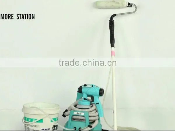 Mandarin - 650W HVLP Floor Based Spray Gun With Drag Bar, Paint Suction and Roller photo-3