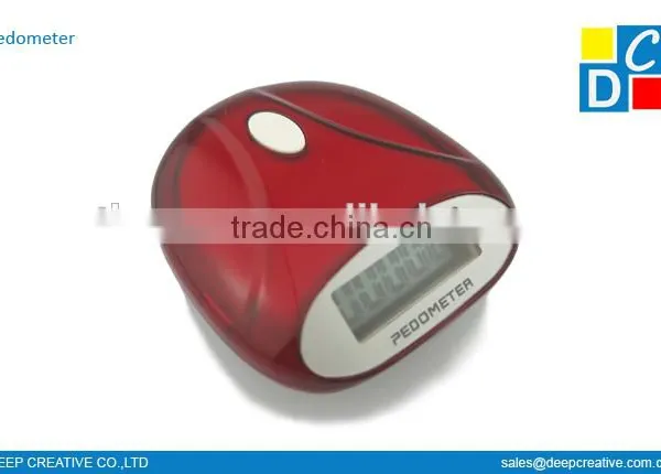 Cute shape pocket pedometer, single function pedometer,cheap pedometer