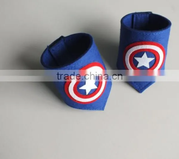 Holloween Superhero Costume Super Hero Cape and Wristband Dress up for Kids photo-6