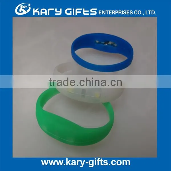Concert Use Flashing Led Silicon Wristbands Bracelets photo-2