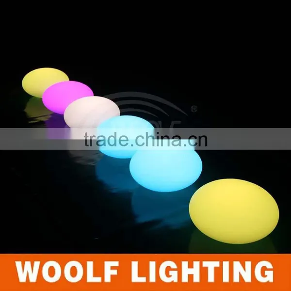 33cm Waterproof IP68 RGB Colors Rechargeable Floating Led Oval Light photo-3