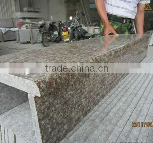 G687 Peach Red Indoor Granite Stair Steps Polished Bevelled photo-2
