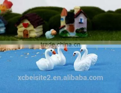 Cy309 Artificial Three-dimensional Whale DIY Resin Swan Crafts Garden Moss Micro View Decorations photo-2