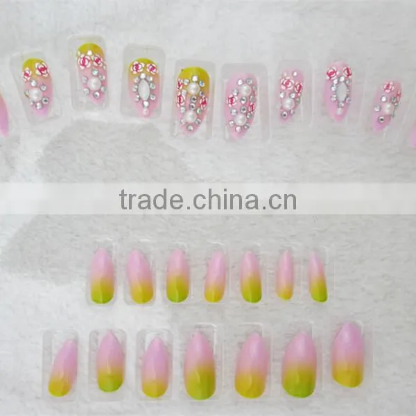 High Quality Bridal Nail Art Designs False Nail Art Fancy Wedding Nail Art photo-2