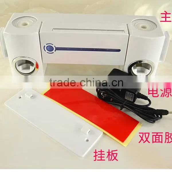 New Arrival Automatic Dual Toothpaste Holder Wall Mount UV Light Toothbrush Sterilizer Set For Wholesale photo-6