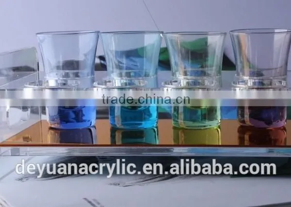 Top Grade Rectangle Acrylic Bullet Shot Glass Display Holders photo-3