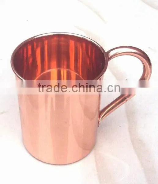 16 OZ 100% COPPER CYLINDER SHAPED GIFT MUGS FOR MOSCOW MULE