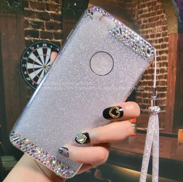 Promotion Gifts Silicone Cell Phone Case Diamond Mobile Phone Cases for IPhone7/7Plus/6/6s/6plus/6splus Tpu Soft Case photo-2