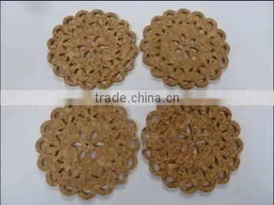 Hot Sale Flower Shape Home Cork Table Mat photo-2