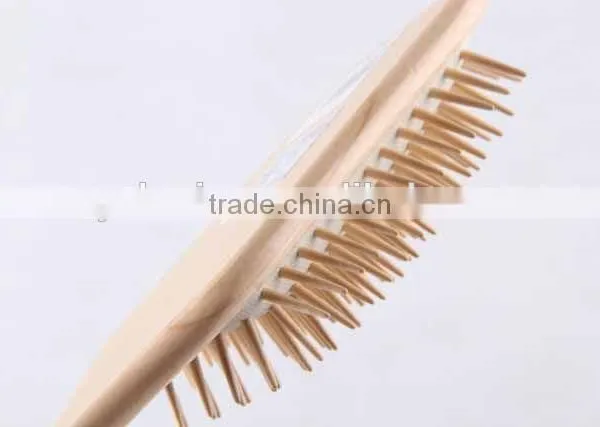 127 Holes Square Wooden Message Comb /hair Brush photo-4