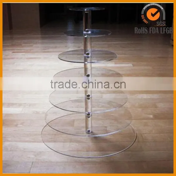 Good Quality 7 Tier /5 Tier /4 Tier Round Acrylic Cupcake Tower Stand photo-2