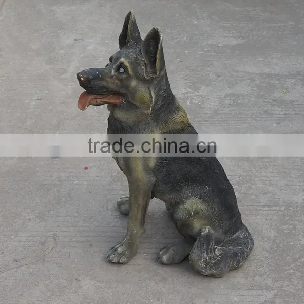 Customized Life-size Fiberglass Dog Statue photo-2