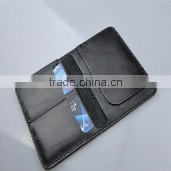 More Than 10 Years Leather Factory Emboss Logo Custom Leather Passport Holder photo-4