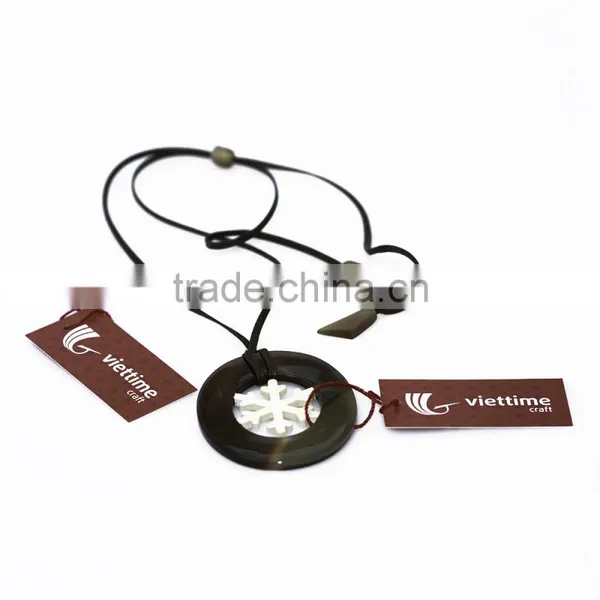 Water Buffalo Horn Necklace, 100% Handmade Necklace From Vietnam photo-3