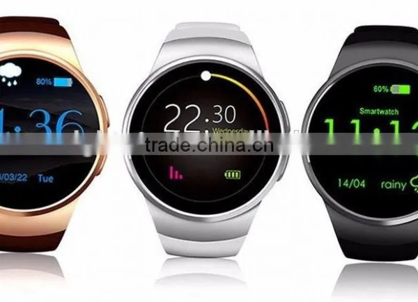 2017 Luxury KW18 Bluetooth Smart Watch Round Dial Talking Watch With Heart Rate Monitor GPS Tracking Watch photo-2