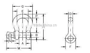 ATLI SKC-S6-G209BW Factory Price Screw Pin Anchor Shackle/bow Shackle photo-2