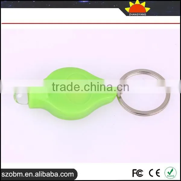 Plastic 40000mcd Mini LED Flashlight Keychain For Souvenirs And Gifts photo-3
