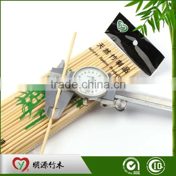 Custom Bbq Barbeque Eco-friendly Natural Flat Round Point High Quality Bamboo Stick photo-3