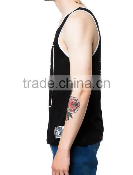OEM Factory Custom Wholesale Men Tank Top Men Stringer Tank Top photo-3