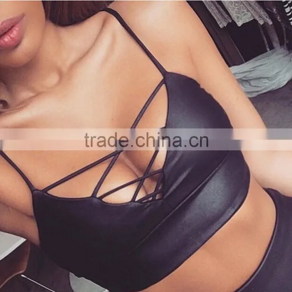 Cheap Club Wears Sexy Leather Wear Panty Lingeries NO MOQ photo-3