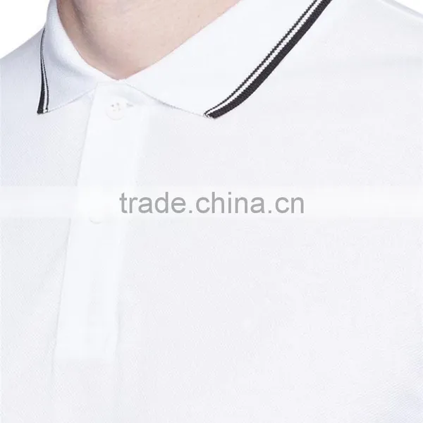 China Wholesale Blank White Polo Shirts Cheap Double Collar Polo Shirt photo-5