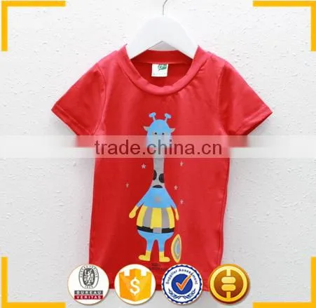 2016 Summer Top Fashion Blouse Korean Style Cute Blouse Giraffe Printed Baby Shirt photo-2