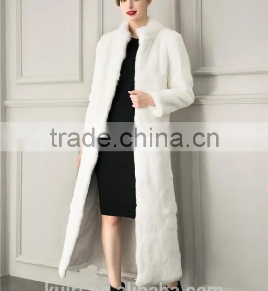 Solid Color/Leopard Sexy Women Fur Coats 2015 Autumn and Winter Outwear Faux Fur Overcoat Long Design Winter Coat photo-2