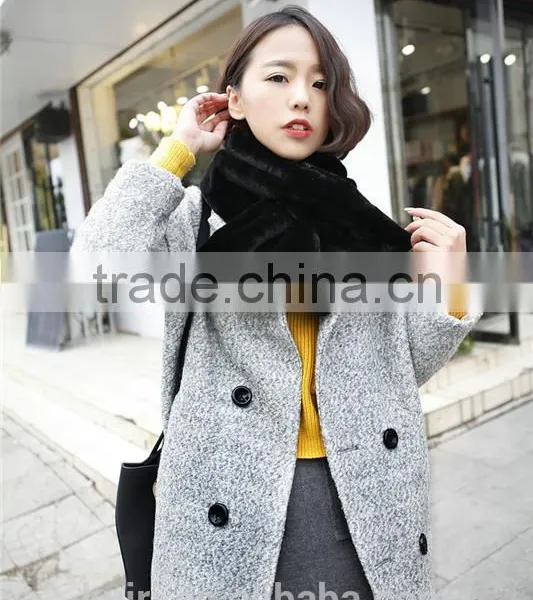 2016 New High Quality Cute Faux Rabbit Fur Collar Ring Pure Colors Faux Rabbit Fur Ladies Scarf Women Winter Warm Circle Scarves photo-6