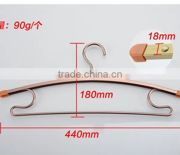 Hot Selling Dress Hanger Wholesale Metal Bra Hanger Clothes Copper Hanger photo-3