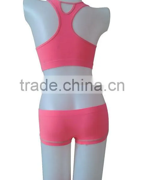 New Style Seamless Woman Underwear Ladies Sport Bra & Boxer photo-3