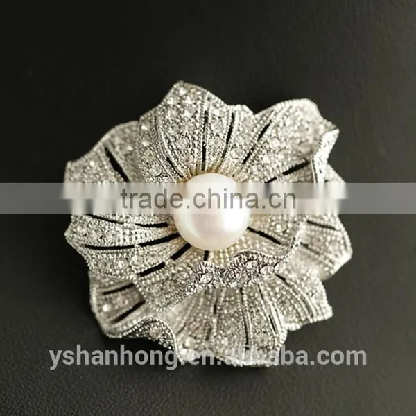 Natural Pearl Brooch Brooches Anemones Shape Micro Mosaic Fashion photo-2