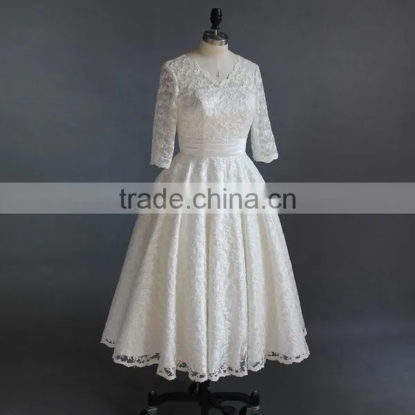 White A Line Wedding Dress 2017 photo-2