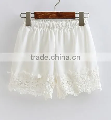 EY0612P Summer Ladies 2017 Classics Shorts With Lace Hem photo-3