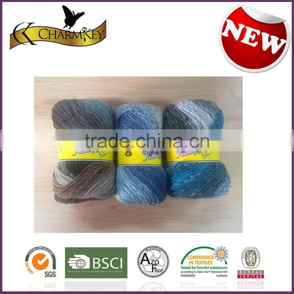 Silk Cotton Polyester Blend Hand Knitting Yarn photo-2