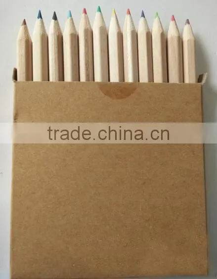 High Quality 12 Colors Colored Raw Wood Pencil With Box Package photo-2