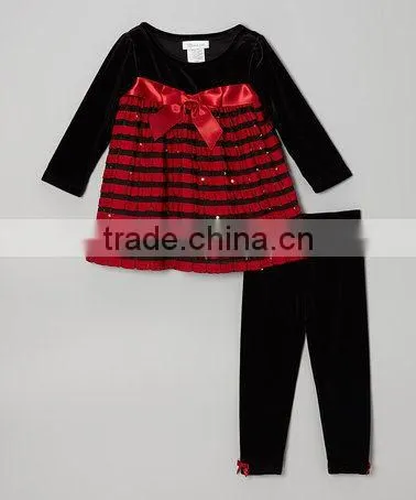 Newborn Chevron Ruffle Baby Boutique Wholesale Romper photo-4