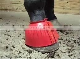 Rubber Bell Boots fixed with hook and loop