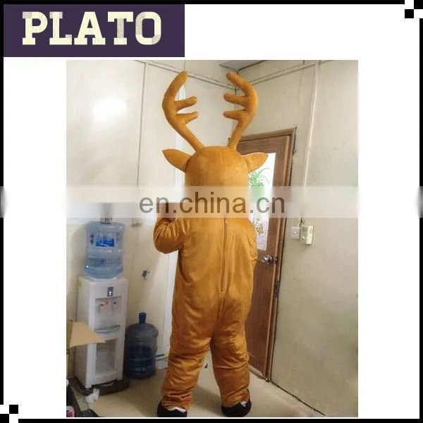 S M L XL XXL Sizes Adults Lovely Plush Xmas Reindeer Costume for Sale photo-3