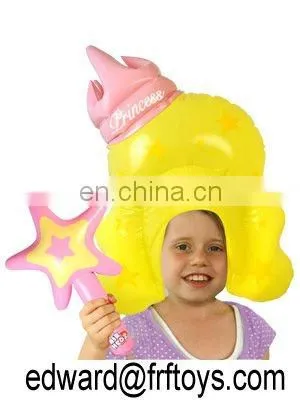 Inflatable Princess Wig And Wand
